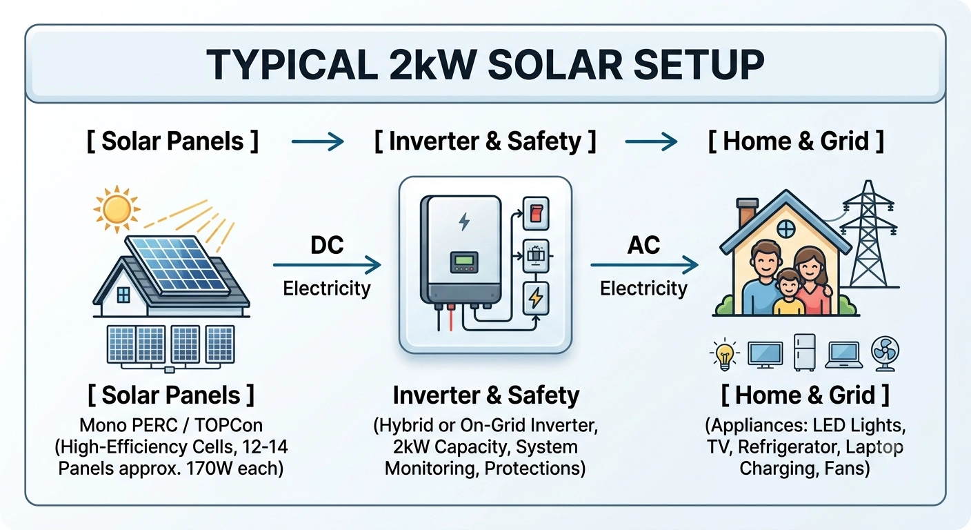 2kW Solar Panel Price and Component Breakdown in Kashmir